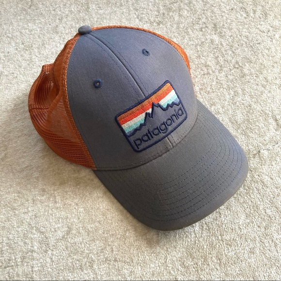 Patagonia Other - Patagonia Trucker Hat Patch Logo Snapback Mesh